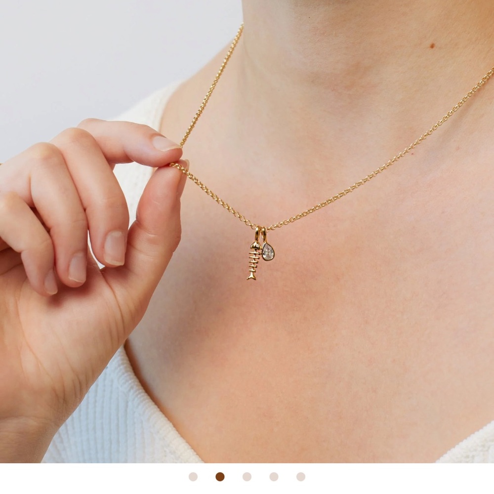 Fishbone Charm - Picture 2 of 6